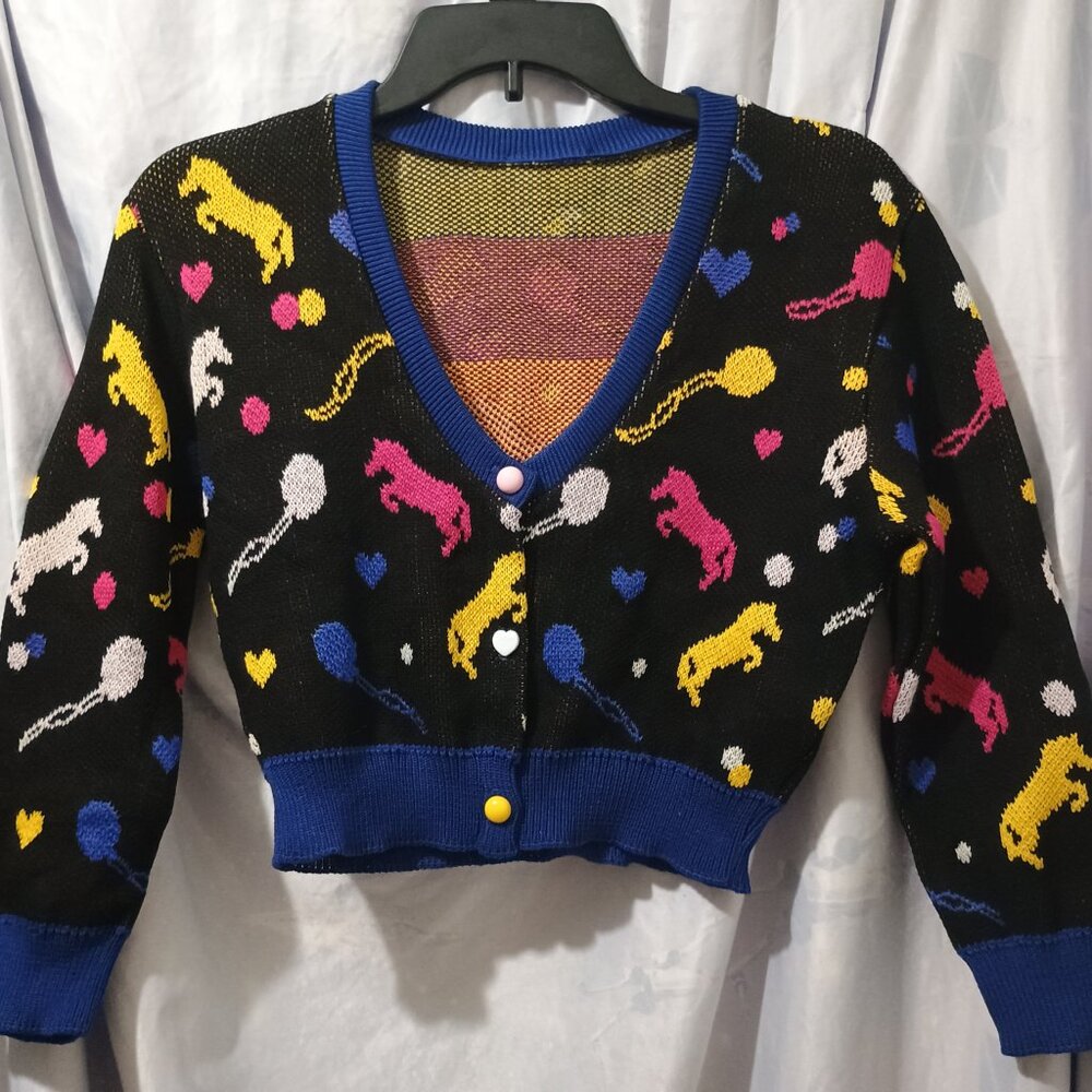 Elhoffer Design Loony Witch Cropped Cardigan - Medium